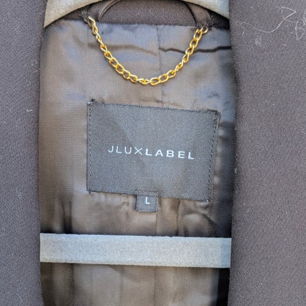 JLUXLABEL Core Standard Blazer Womens L Single-breasted Oversized Boyfriend - Picture 5 of 13
